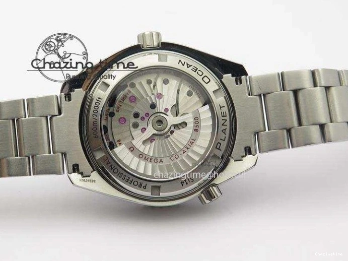 0314 Planet Ocean SS Bp Maker 45mm Black Bezel On SS Bracelet A OnTrend 8218